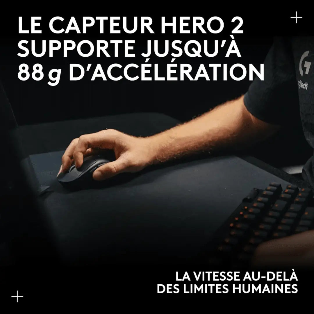 Logitech G PRO X SUPERLIGHT 2c Wireless Gaming Mouse — vue 14 — Connecto.ma