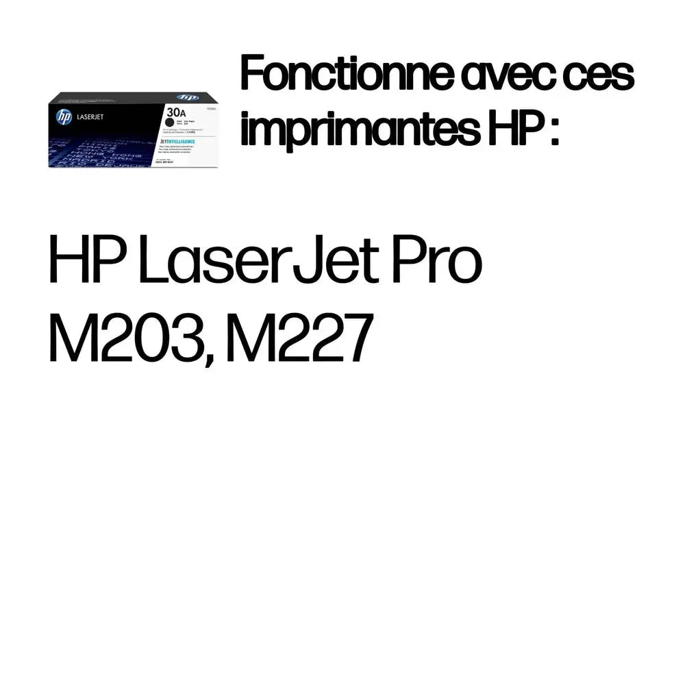 HP 30A Noir – Toner HP LaserJet d’origine — vue 2 — Connecto.ma