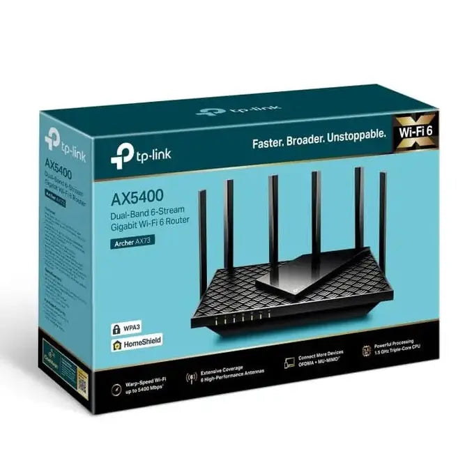 TP-Link Archer AX72 Pro Prochainement Routeur WiFi 6 AX5400 bi-bande Gigabit (ARCHER AX72) — vue 4 — Connecto.ma