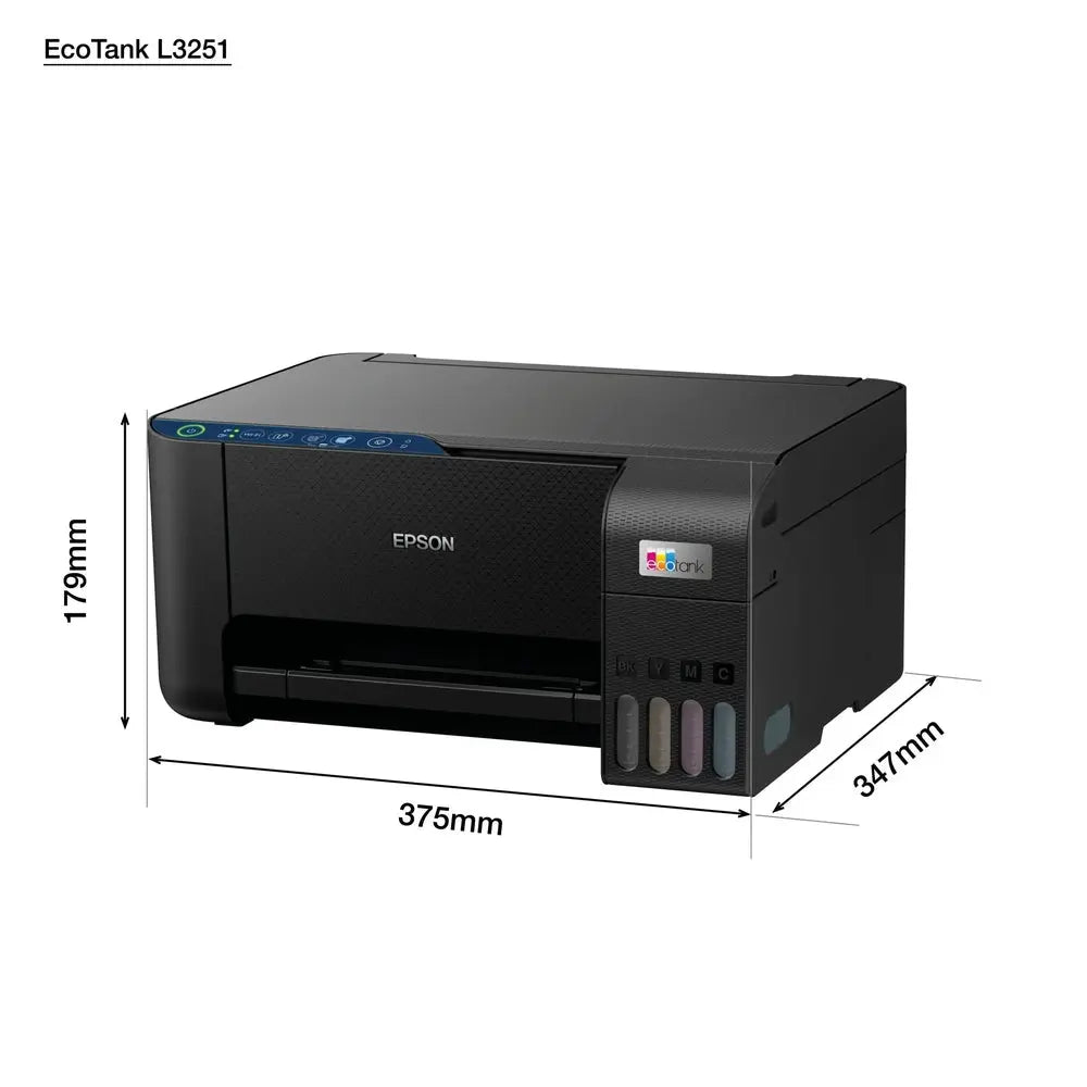 IMPRIMANTE EPSON ECOTANK L3251 A4 À RÉSERVOIRS RECHARGEABLES — vue 7 — Connecto.ma