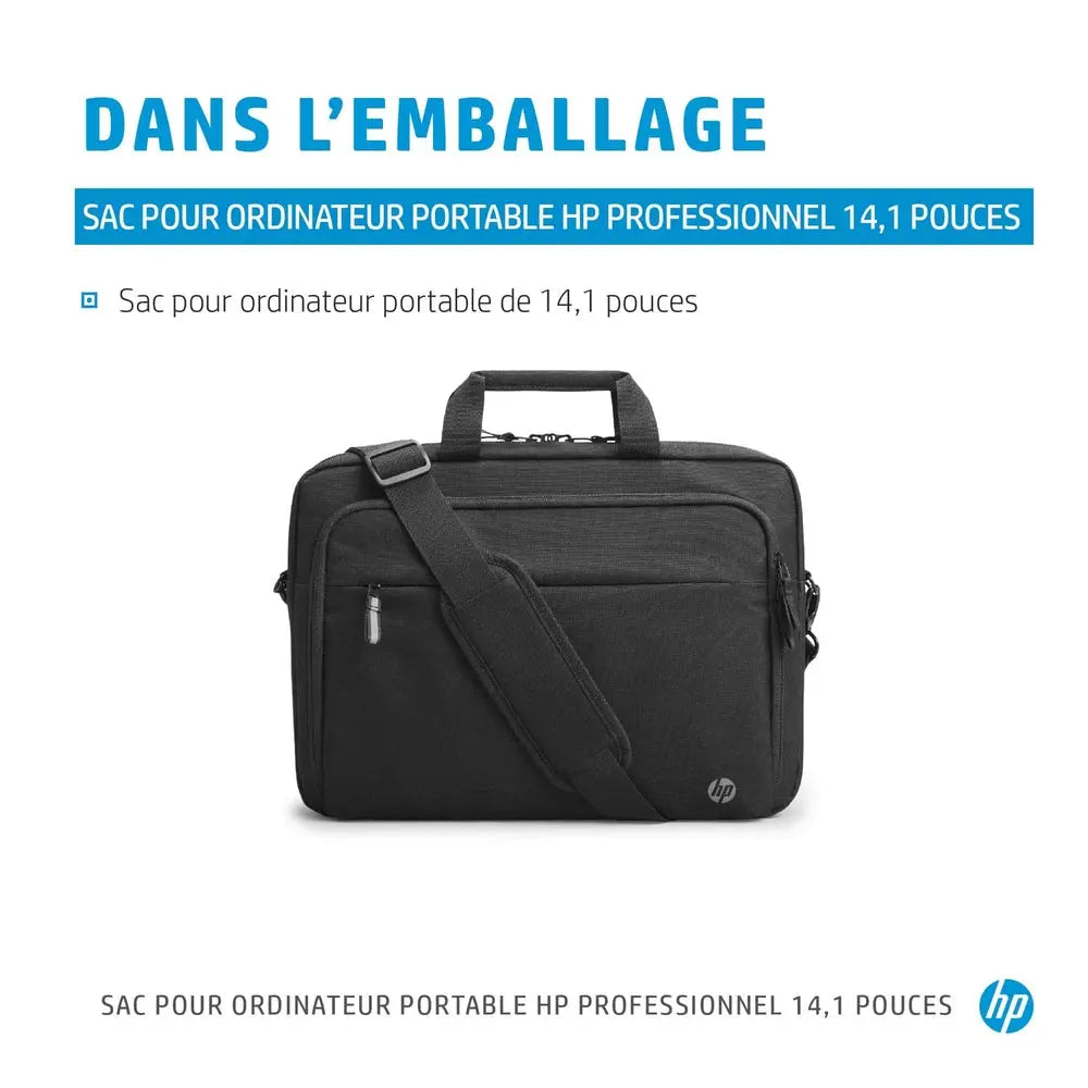 Sacoche Professionel HP 14.1 » pour ordinateur portable – Noir — vue 3 — Connecto.ma