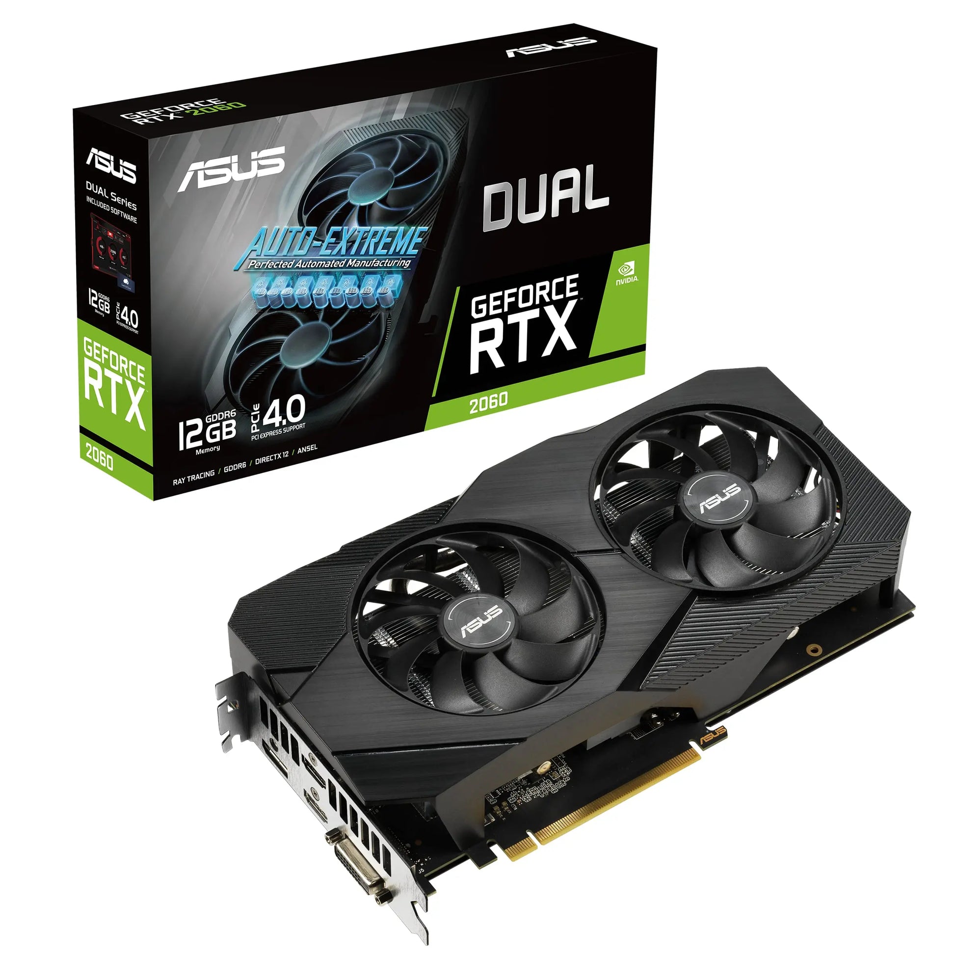 Carte graphique ASUS GeForce RTX 2060 – DUAL (90YV0CH6-M0NA00) Connecto.ma