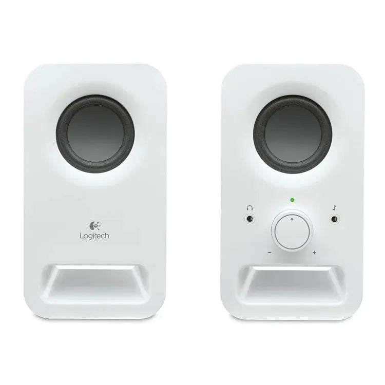 Logitech Multimedia Speakers Z150 – Enceintes PC Stéréo (Blanc) — vue 2 — Connecto.ma