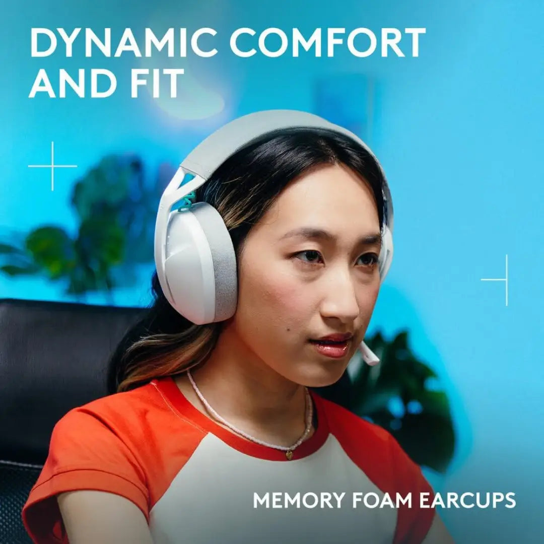 Logitech G321 LIGHTSPEED Wireless Bluetooth Gaming Headset – Blanc — vue 3 — Connecto.ma