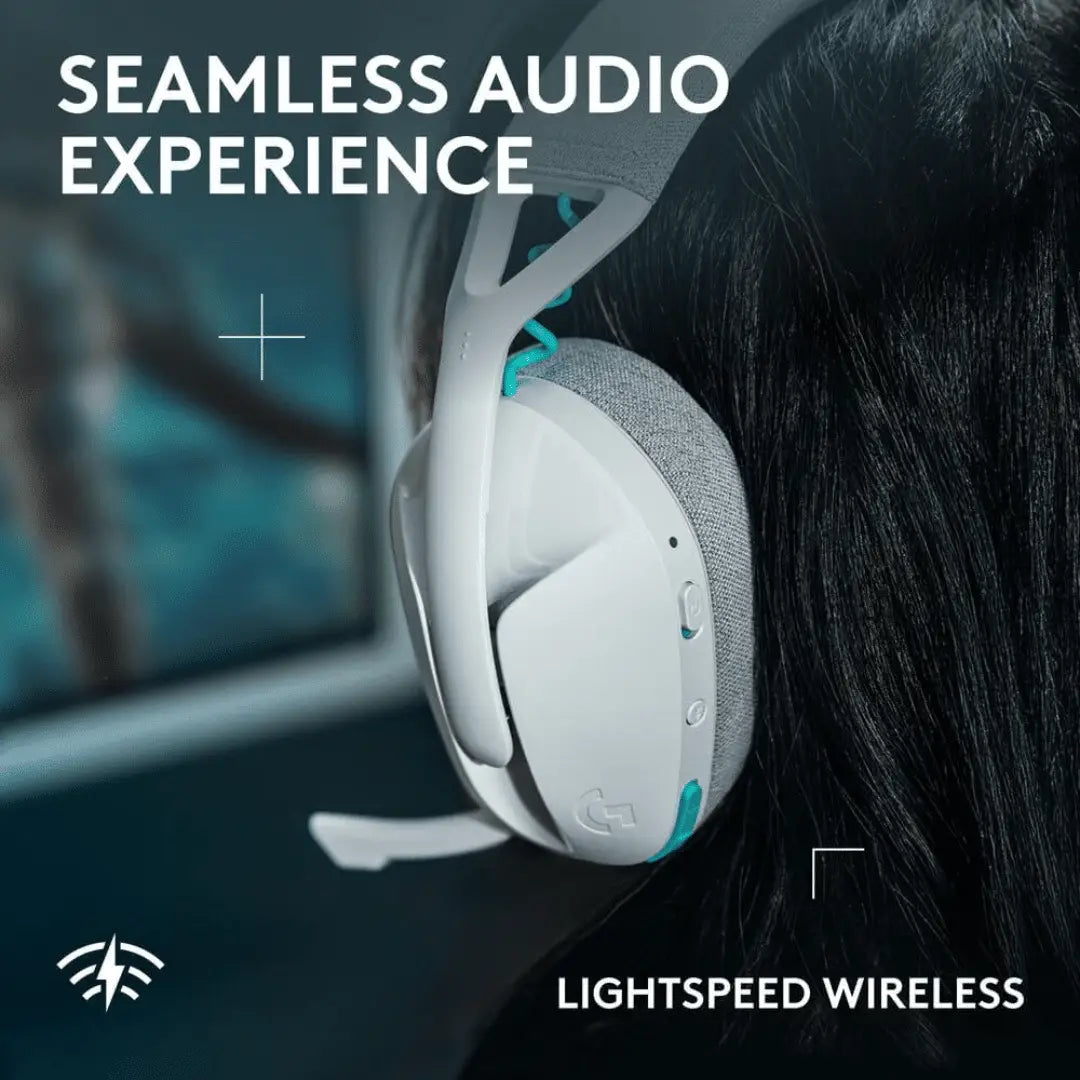 Logitech G321 LIGHTSPEED Wireless Bluetooth Gaming Headset – Blanc — vue 5 — Connecto.ma