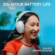 Logitech G321 LIGHTSPEED Wireless Bluetooth Gaming Headset – Blanc — vue 8 — Connecto.ma