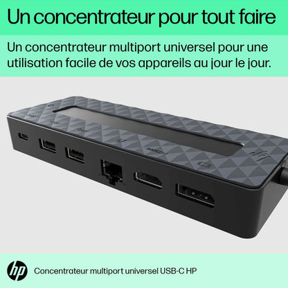 Concentrateur multiport USB-C universel HP (50H98AA) Connecto.ma