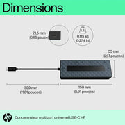 Concentrateur multiport USB-C universel HP — vue 5 — Connecto.ma