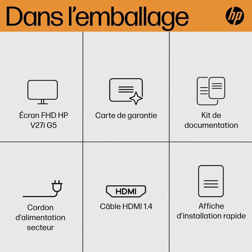 HP V27i G5 Ecran Moniteur 27" Full HD — vue 6 — Connecto.ma