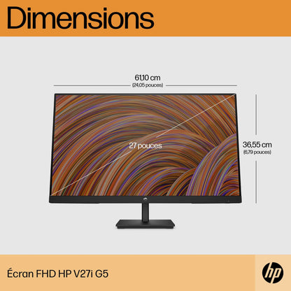 Ecran Moniteur 27? Full HD HP V27i G5 (65P64AS) Hewlett Packard