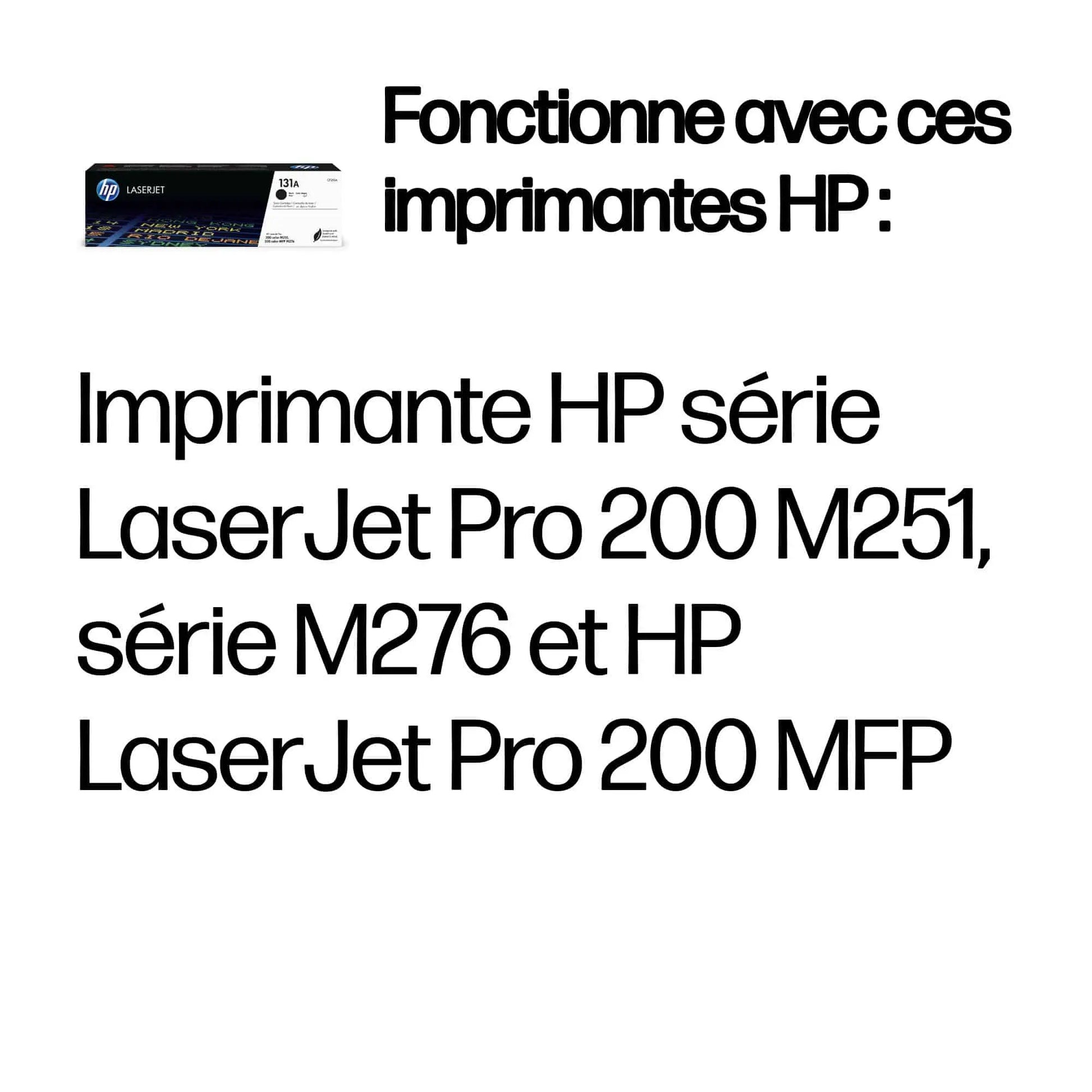 HP 131A Noir – Toner HP LaserJet d’origine (CF210A) Connecto.ma