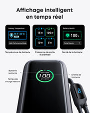Anker A1695 Power Bank — charge simultanée multi-appareils — Connecto.ma