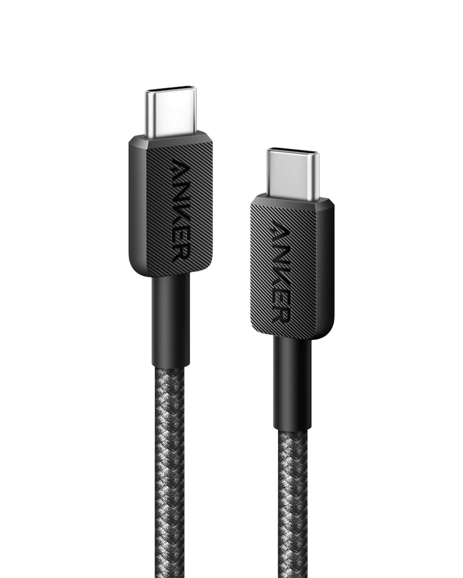 Câble Anker 322 PowerLine USB-C vers USB-C 60W 1,8 m Tressé Noir