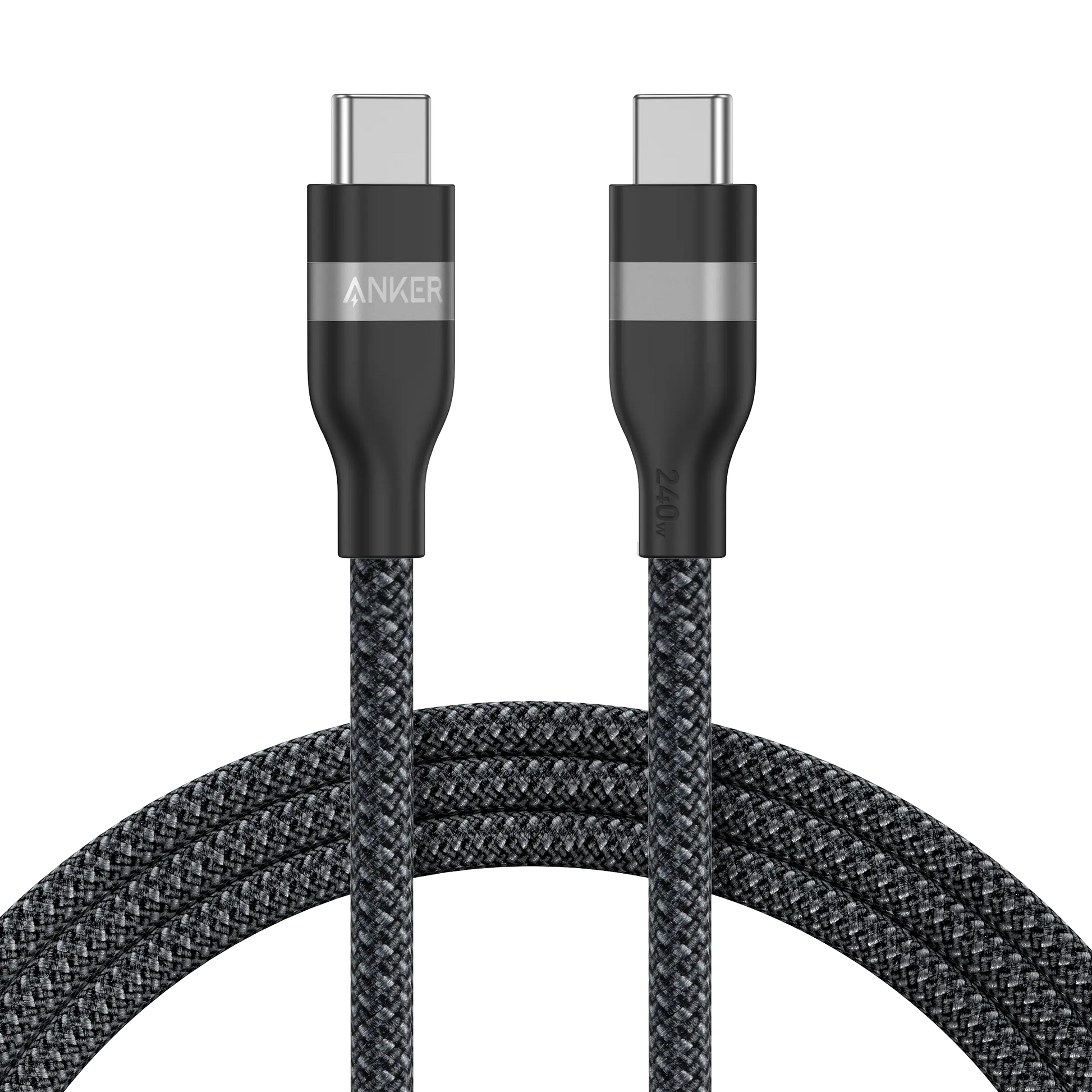 Câble Anker USB-C Tressé Écologique – Charge Rapide & Haute Compatibilité (Noir) Connecto.ma