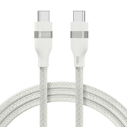 Câble Anker USB-C Tressé Écologique – Charge Rapide & Haute Compatibilité (Blanc) — Connecto.ma