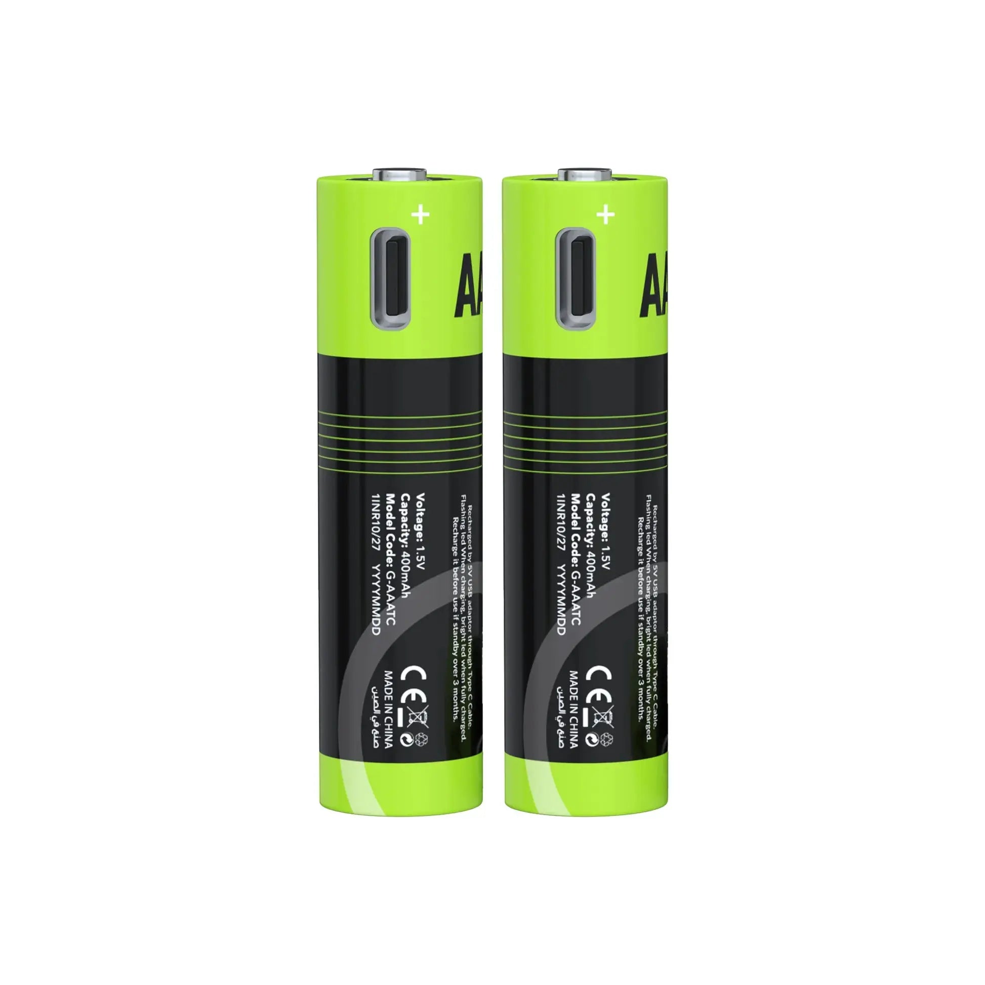 GOUI PILE RECHARGEABLE AAA BATTERIE (2PCS) Noir - Connecto.ma