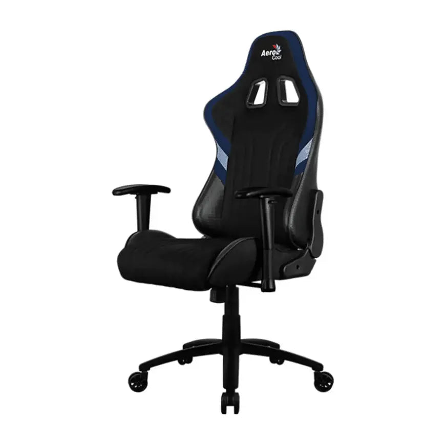 Chaise Gamer Aerocool Aero 1 Alpha – Bleu & Noir — vue 2 — Connecto.ma