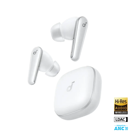 Anker Soundcore Liberty 5 – Écouteurs Sans Fil ANC (Blanc)