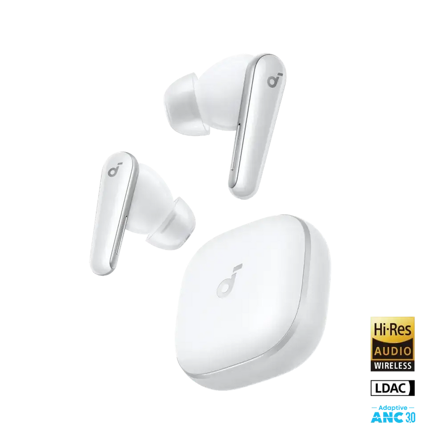 Anker Soundcore Liberty 5 – Écouteurs Sans Fil ANC (Blanc)