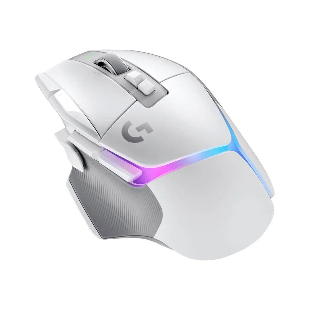 Logitech G502 X Lightspeed – Souris Gaming Sans Fil (Blanc) — vue 3 — Connecto.ma