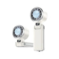 Mini Ventilateur Portable, Refroidisseur d’Air Puissant et Silencieux, Rechargeable, Clip Ceinture & Support stable – Ventilateur Compact pour Bureau, Voyage, Camping, Plage, Sport, Voiture, Maison