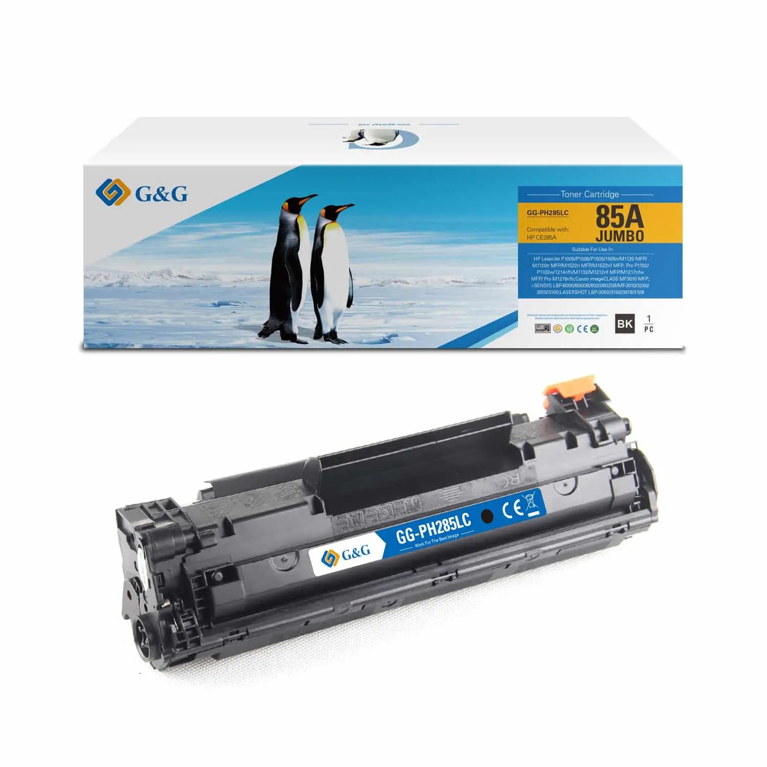 Toner compatible G&G HP 85A Noir (CE285A-G&G) Connecto.ma