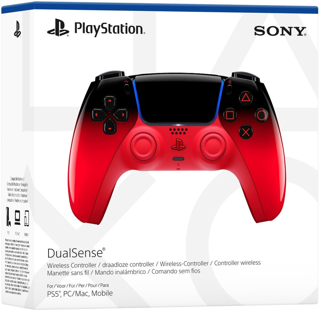 Manette sans fil Sony DualSense® Rouge Techno pour PS5, PC, Mac et Mobile