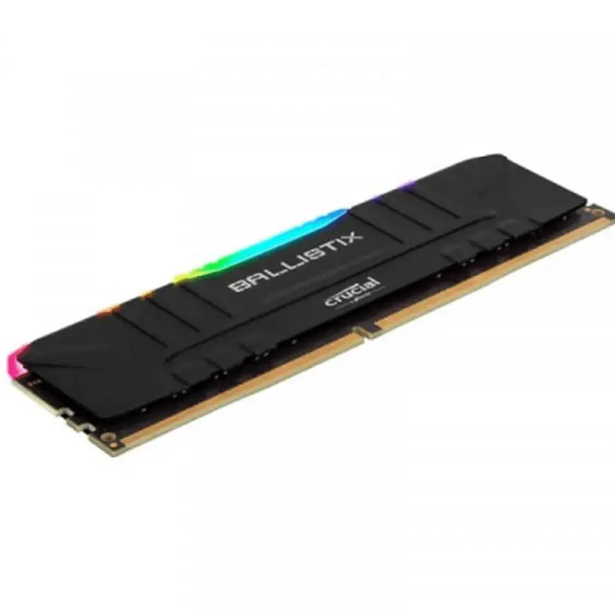 Barrette mémoire RAM Ballistix Black RGB DDR4 8 Go 3600 MHz — vue 2 — Connecto.ma