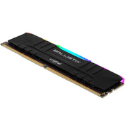 Barrette mémoire RAM Ballistix Black RGB DDR4 8 Go 3600 MHz — vue 3 — Connecto.ma