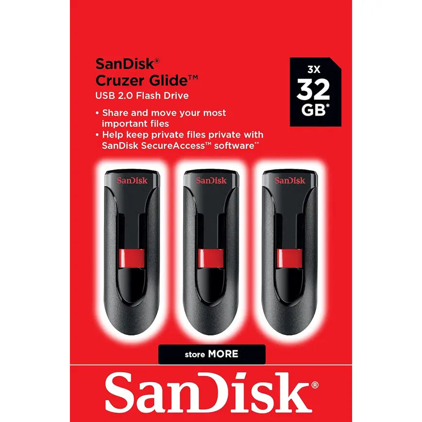 Clé USB SanDisk Cruzer Glide USB 3.0 – 32GB (SDCZ600-032G-G35) SanDisk