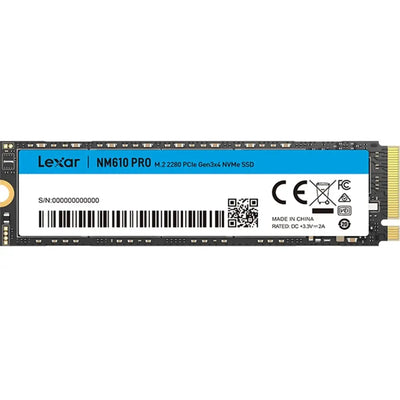 Disque dur interne SSD LEXAR 1TB NM610 PRO M.2 2280 PCIe Gen3x4 NVMe — Connecto.ma