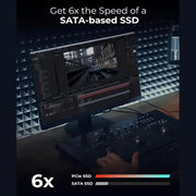 Disque dur interne SSD LEXAR 1TB NM610 PRO M.2 2280 PCIe Gen3x4 NVMe — vue 4 — Connecto.ma