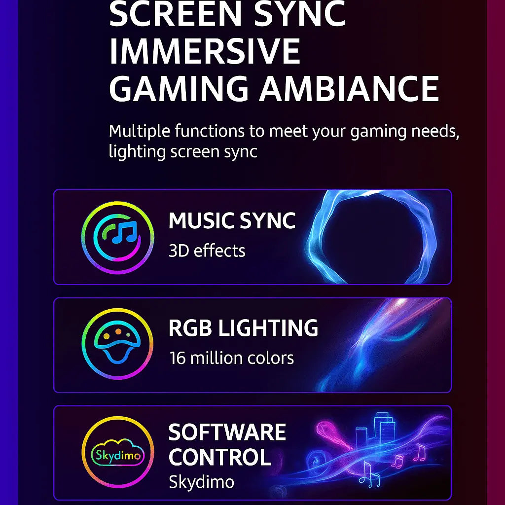 Bande lumineuse RGB pour PC – Synchronisation Écran & Effets Dynamiques Connecto.ma