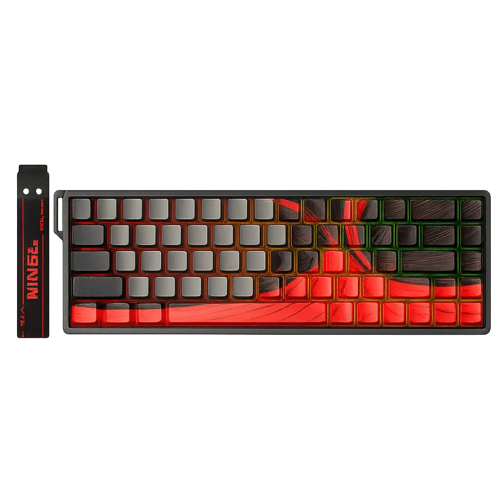 AULA WIN 68 HE MAX – 8000 Hz & Switchs Magnétiques (Rouge Noir) Connecto.ma