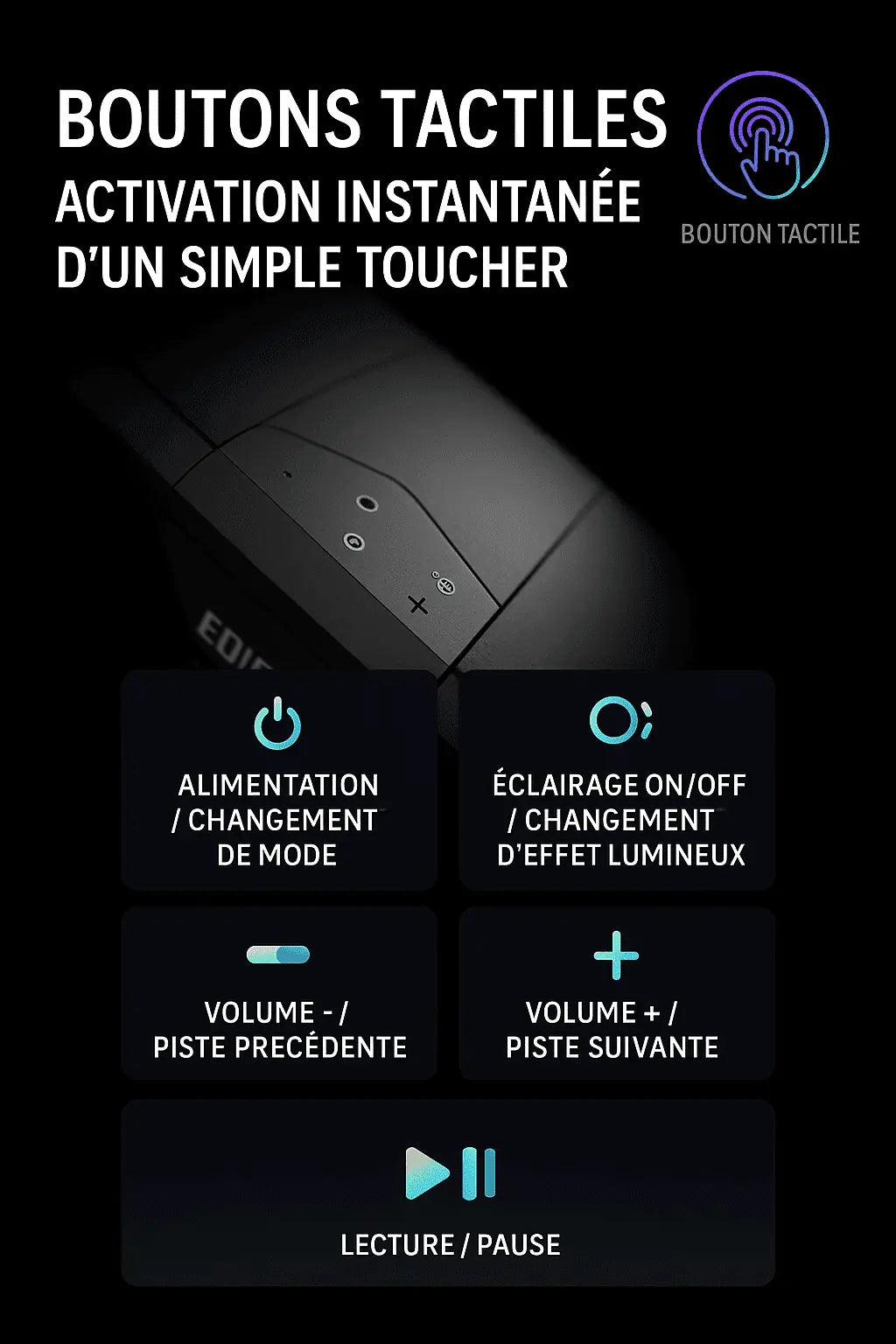 Haut-Parleur de Bureau Bluetooth Edifier M25 – Son Stéréo Haute Définition, Éclairage LED RGB Connecto.ma
