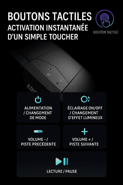 Haut-Parleur de Bureau Bluetooth Edifier M25 – Son Stéréo Haute Définition, Éclairage LED RGB Connecto.ma
