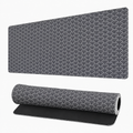 Tapis de Souris XXXL Noir Motif Vagues Japonaises – Grand Tapis Gaming Antidérapant 100cm*50cm