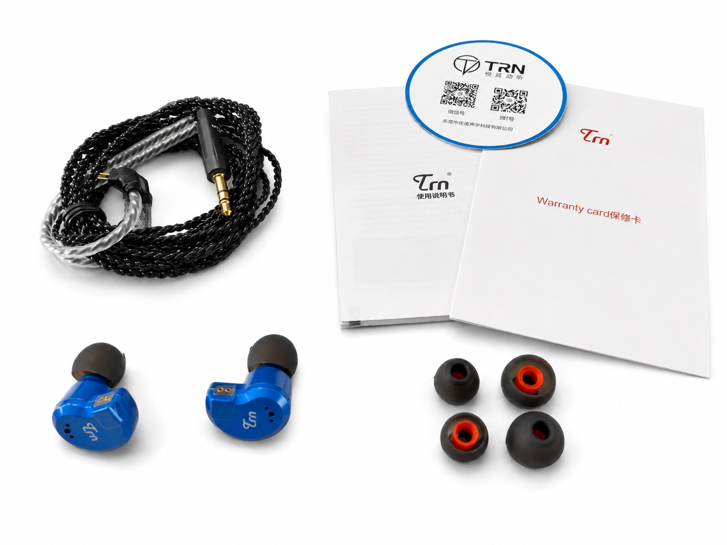 Écouteurs intra-auriculaires HiFi Linsoul TRN V80 (bleus)
