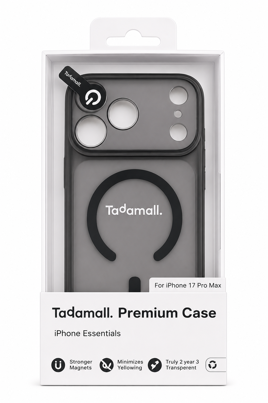 Tadamall Coque premium avec Magsafe pour Apple iPhone 17 Pro Max