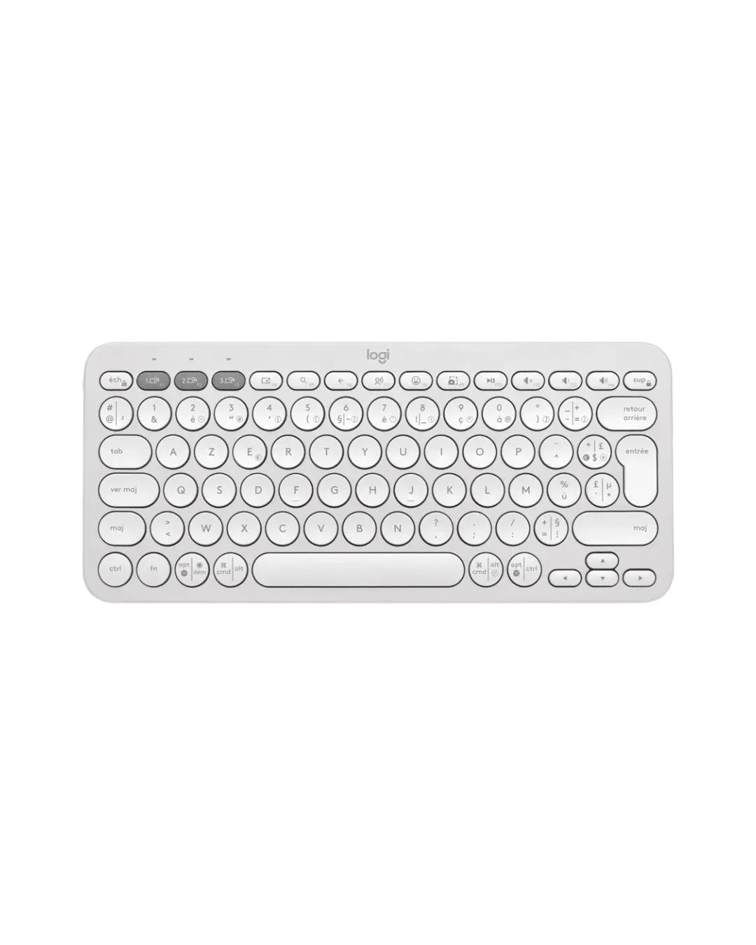 Clavier sans fil Bluetooth Logitech Pebble Keys 2 K380s Mini – Blanc (920-011804) Logitech