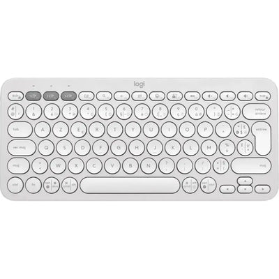Clavier sans fil Bluetooth Logitech Pebble Keys 2 K380s Mini–Blanc — Connecto.ma