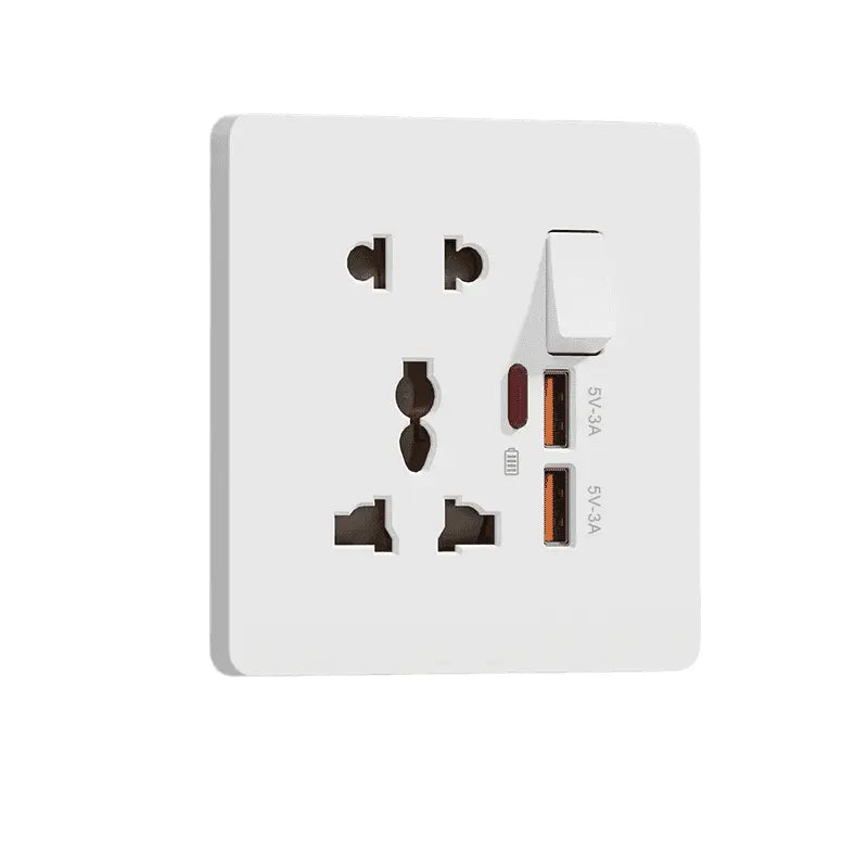 Prise Murale Multifonction 20W avec Charge Rapide et Ports USB-C/USB-A Connecto.ma