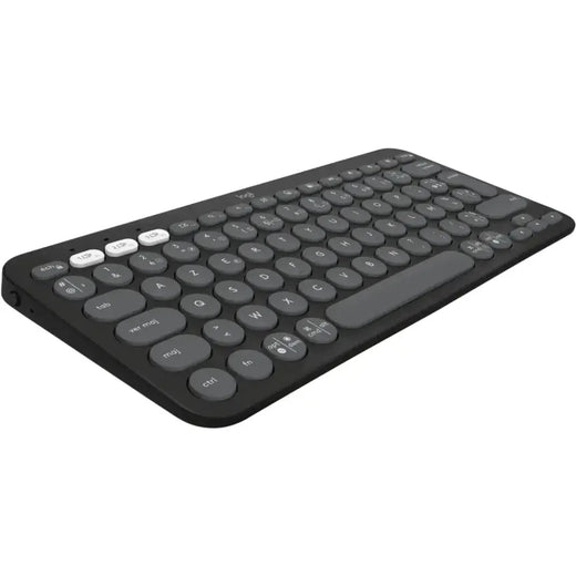 Logitech Pebble Keys 2 K380s – Mini Clavier Sans Fil Bluetooth (Graphite)
