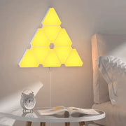 Panneaux LED Triangulaires RGB Connectés – Alexa & Google — vue 2 — Connecto.ma
