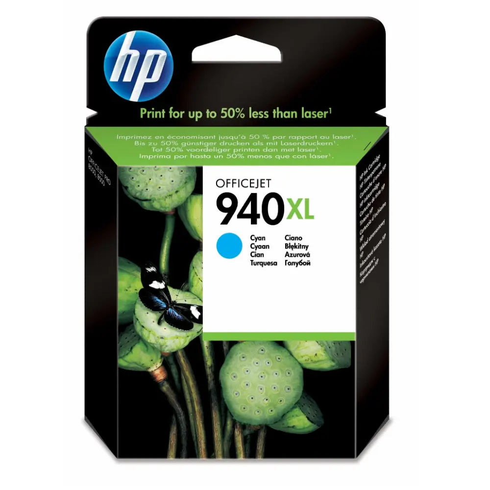 HP 940XL Cyan – Cartouche d’encre grande capacité HP d’origine (C4907AE) Connecto.ma