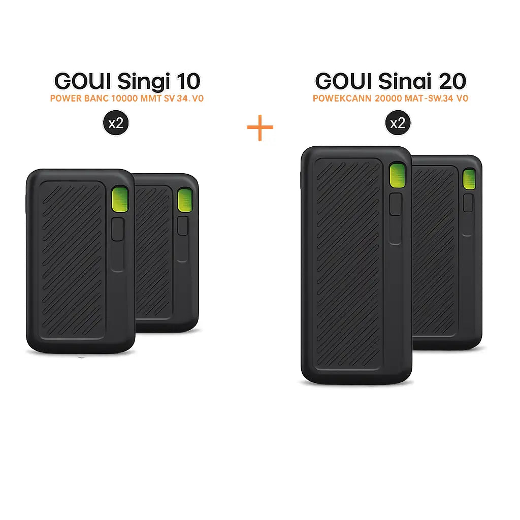 Goui Pack Singi 10 et Singi 20 – 4 Pièces (2x Singi 10 + 2x Singi 20) — Connecto.ma