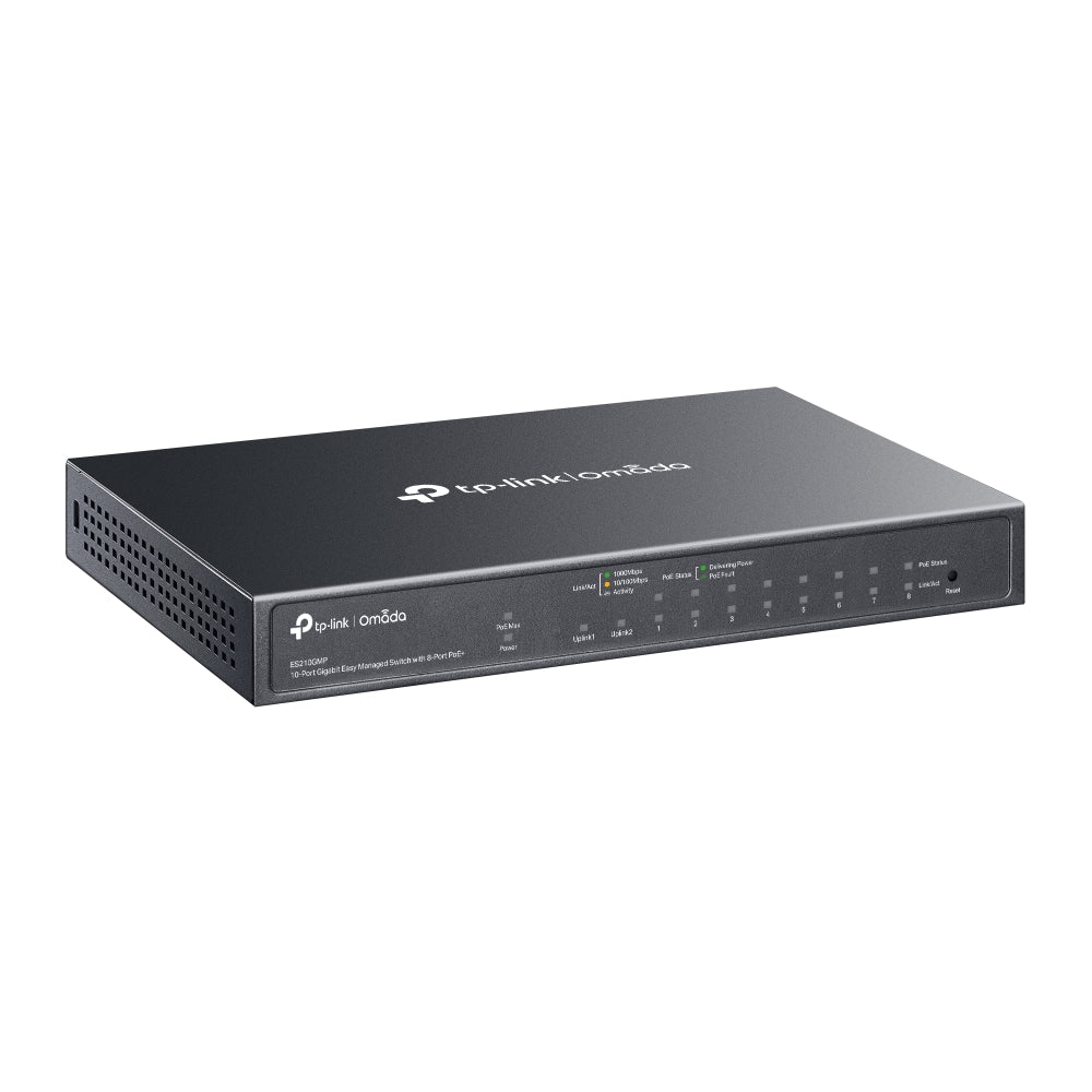 Switch Omada TP-Link 10 ports — ports RJ45 et PoE — Maroc