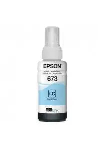 Epson 673 LC (T6735) Cyan Clair – Bouteille d’encre Epson d’origine (C13T67354A) Connecto.ma