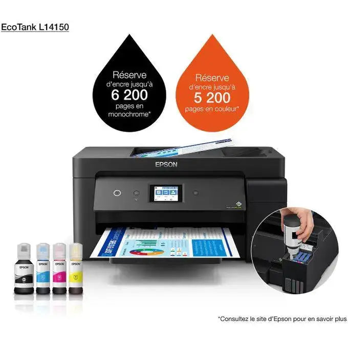 Epson EcoTank L14150 – Imprimante Multifonction A3+ à Réservoirs Rechargeables EpsonMaroc | Connecto.ma