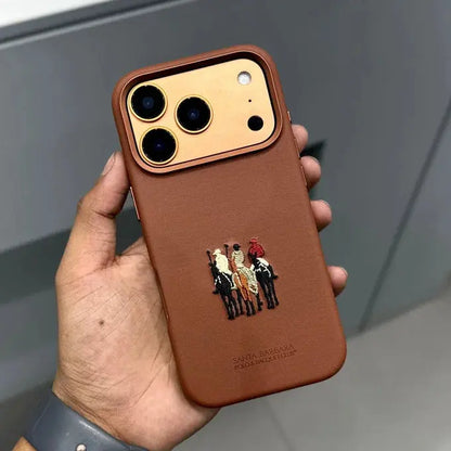 Pochette iPhone 17 Pro Original Santa Barbara Polo Racquet Club JUSTAN - (BROWN) - Connecto.ma